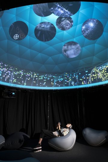 Jazz Luminaries installation at EPFL ArtLab